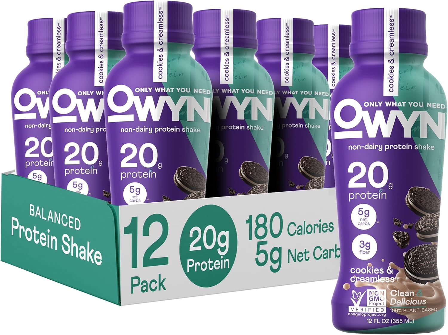OWYN Plant Based Protein Shake: 20g Vegan Protein, Superfoods