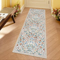 Moynesa Floral Hallway Runner Rug 2x6 - Vintage Botanical Comfort