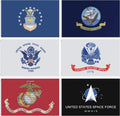 3 5 FT Lot of 6 Military Flags for Space Force and More