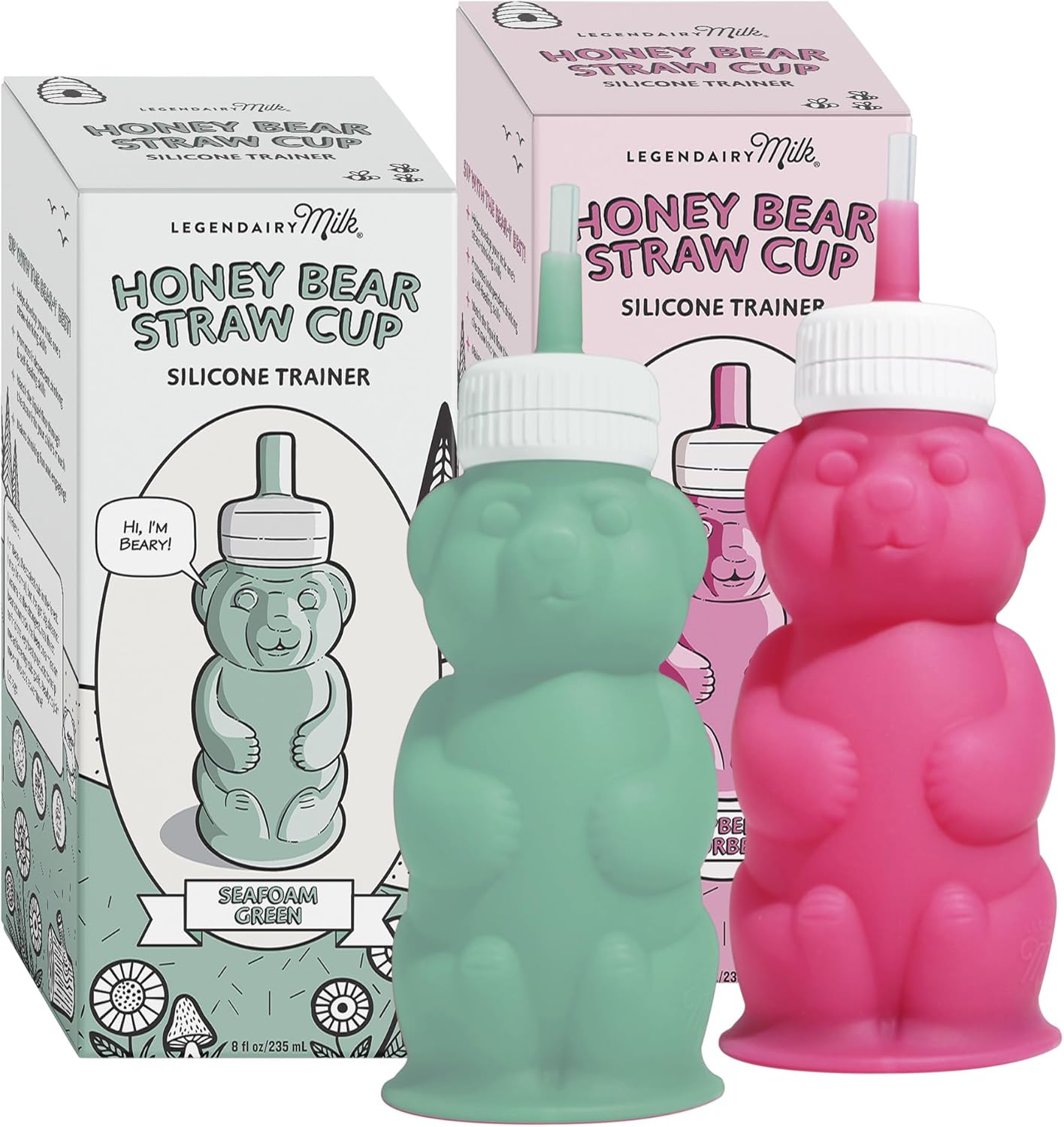 Honey Bear Straw Cup for Babies - Fun and Functional Sippy Cup