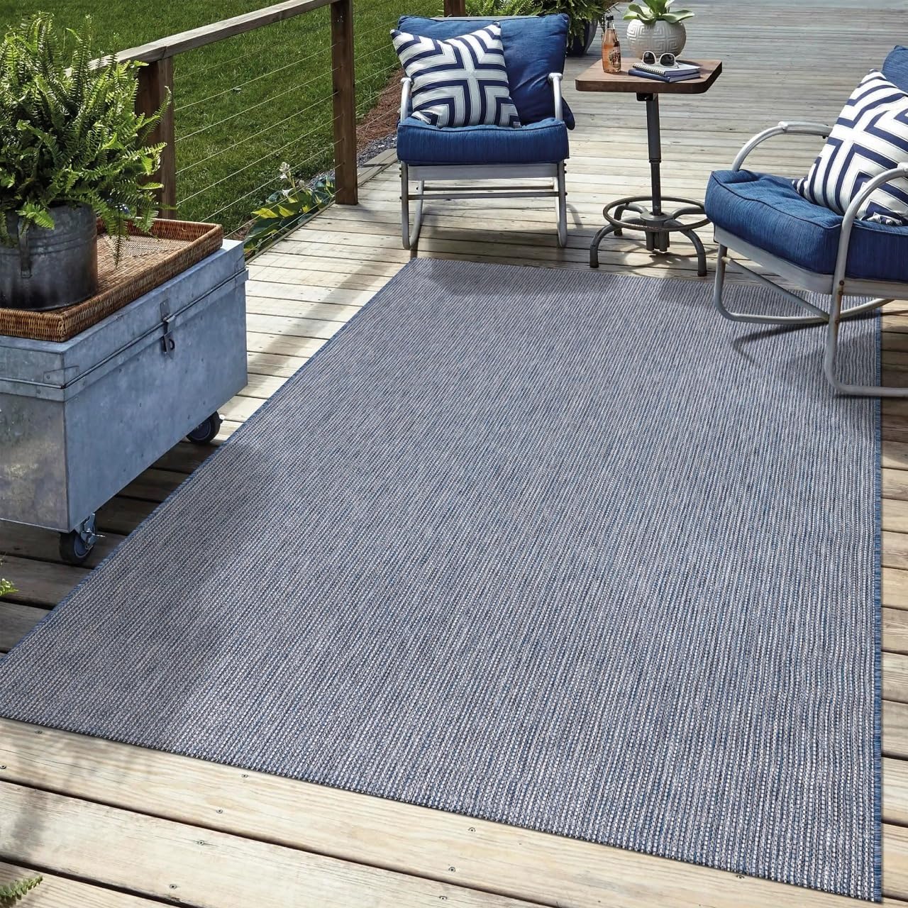 Keen Home Design Terrace Outdoor Area Rug - 5x8 Washable Rug