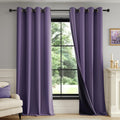 100% Blackout Curtains 108in Panels - Thermal, Noise Reducing