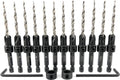 FTG USA 12 Pc #8 (11/64ft) Countersink Drill Bit Set - Adjustable