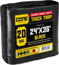 Core Tarps Extreme Heavy Duty 20 Mil Tarp Cover - Waterproof Heavy