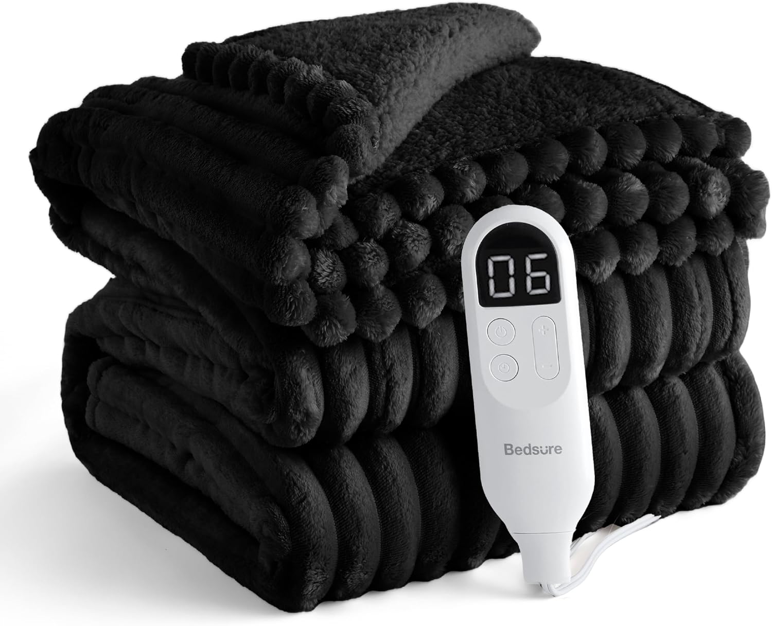 Bedsure Electric Blanket Twin - Cozy Flannel Heating Blanket