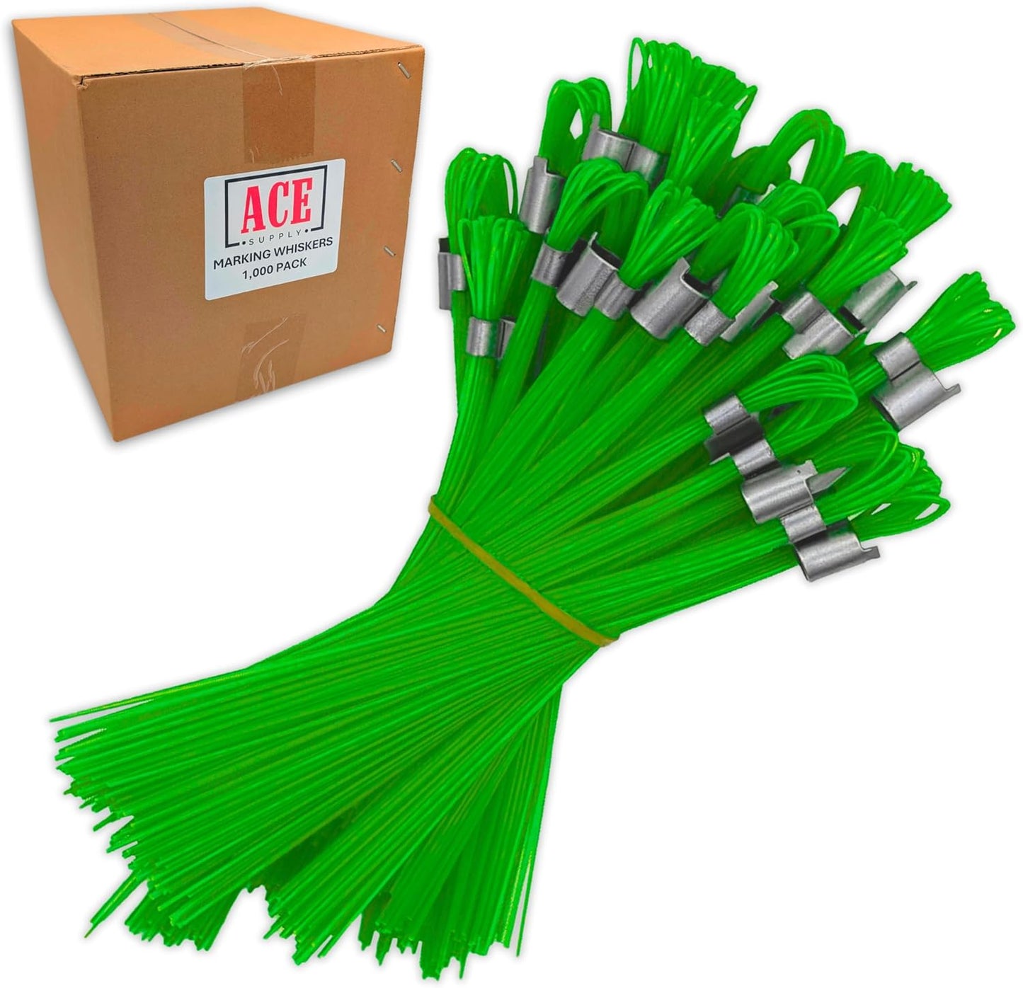 Green Marking Whiskers - Durable Survey Stakes for All Needs