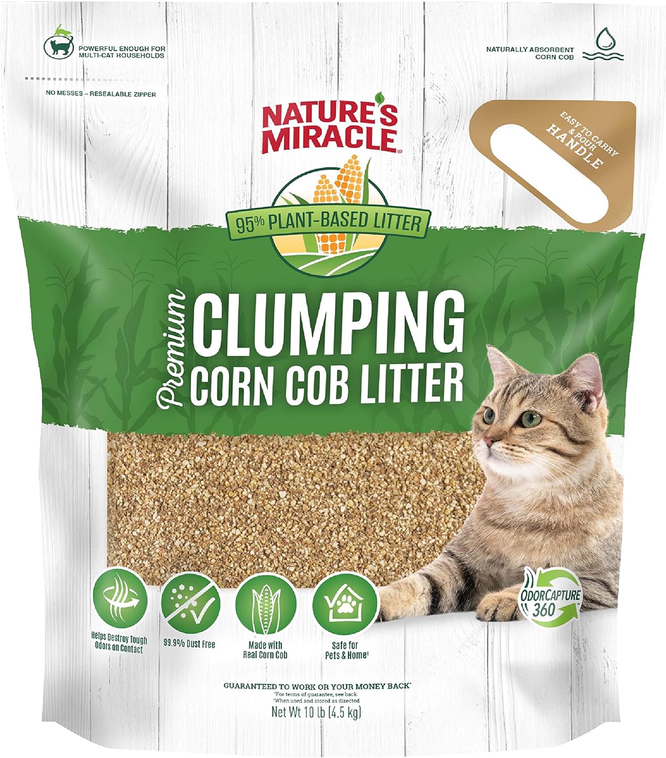 Nature's Miracle Clumping Corn Cob Litter - Odor Tough Formula