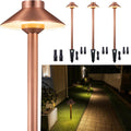 Brass Low Voltage Path Lights (4 Pack) - Durable Copper Landscape