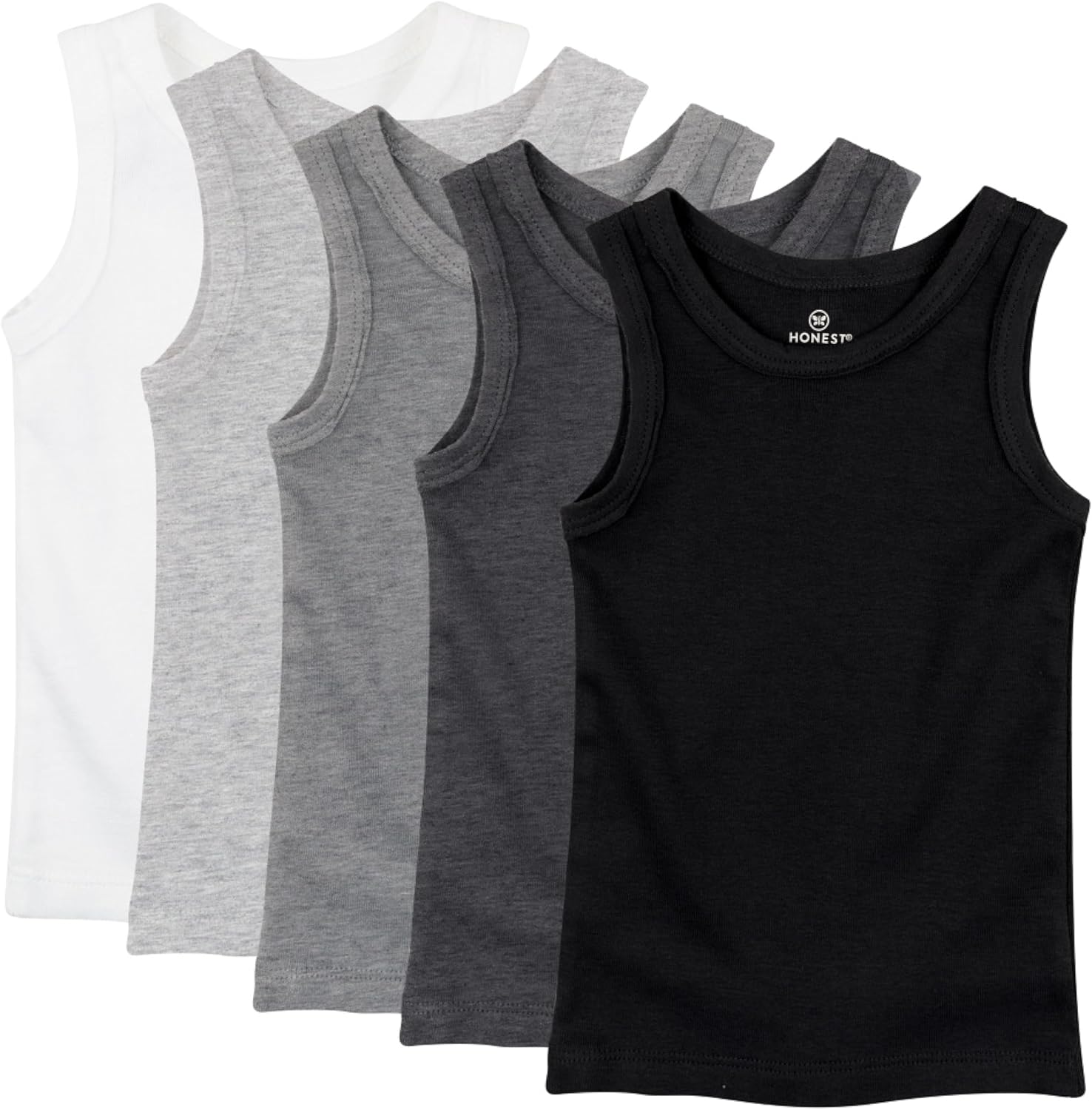 Organic Cotton Sleeveless Muscle T-Shirts for Infants and Toddlers