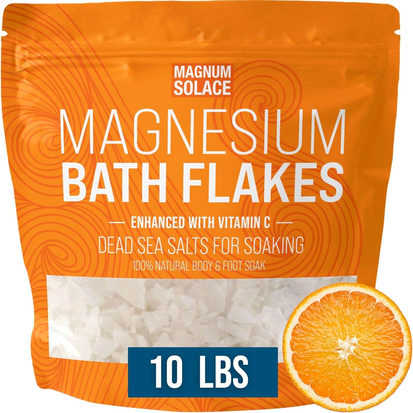 Magnesium Flakes for Bath - Soothing Dead Sea Salts with Vitamin C