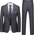 WULFUL Men's Slim Fit 2 Piece Suit - Tailored Look for Events