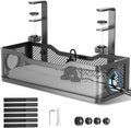 Cable Management Under Desk Tray - No Drill Clamp Cable Organizer