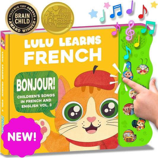 French Musical Baby Book for Bilingual Fun!