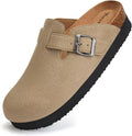 Torotto Womens Clogs Cork Footbed Suede Potato Shoes - Arch Support