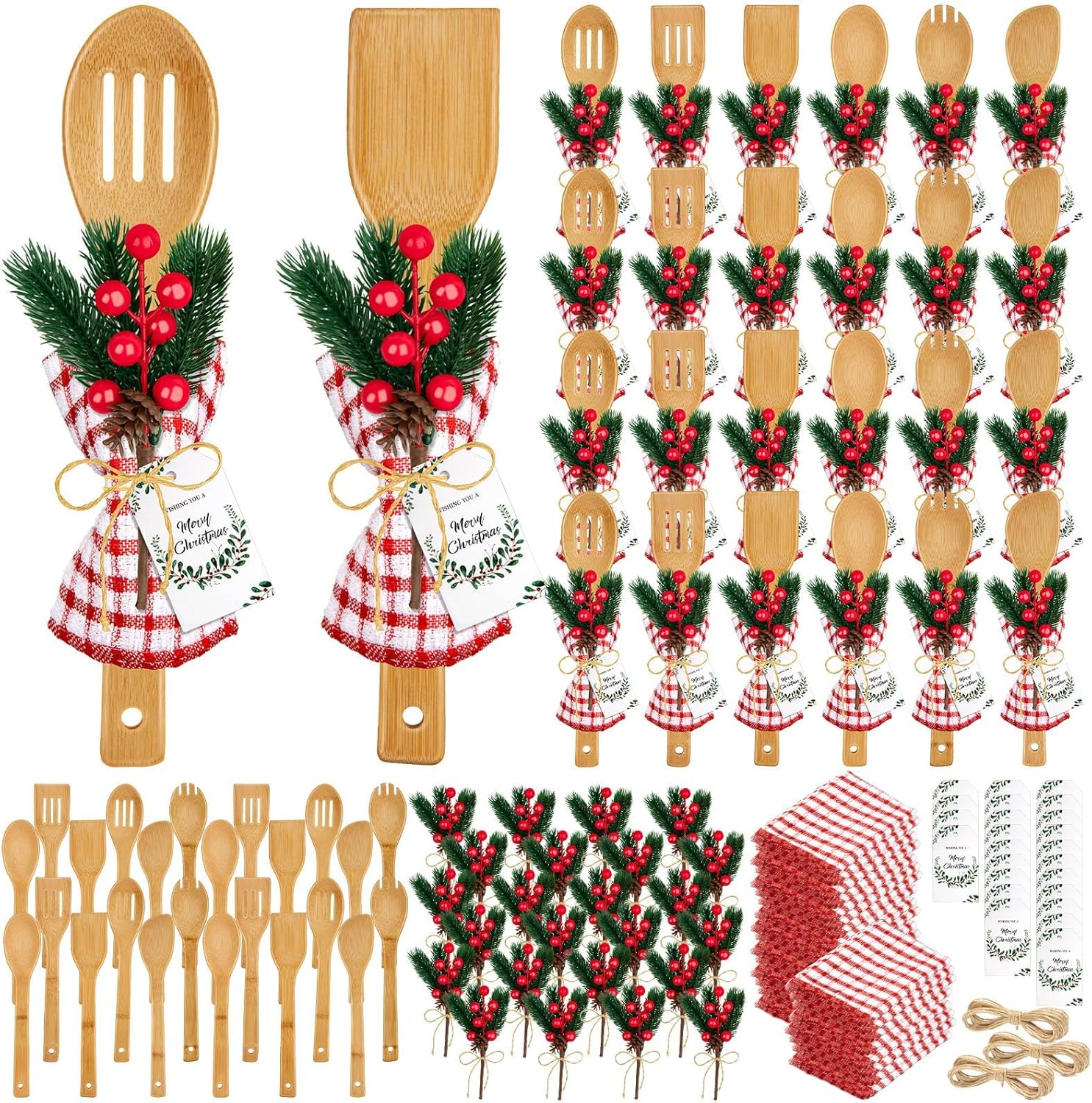 24 Set Christmas Kitchen Utensils Gift Set for Holiday Cheer