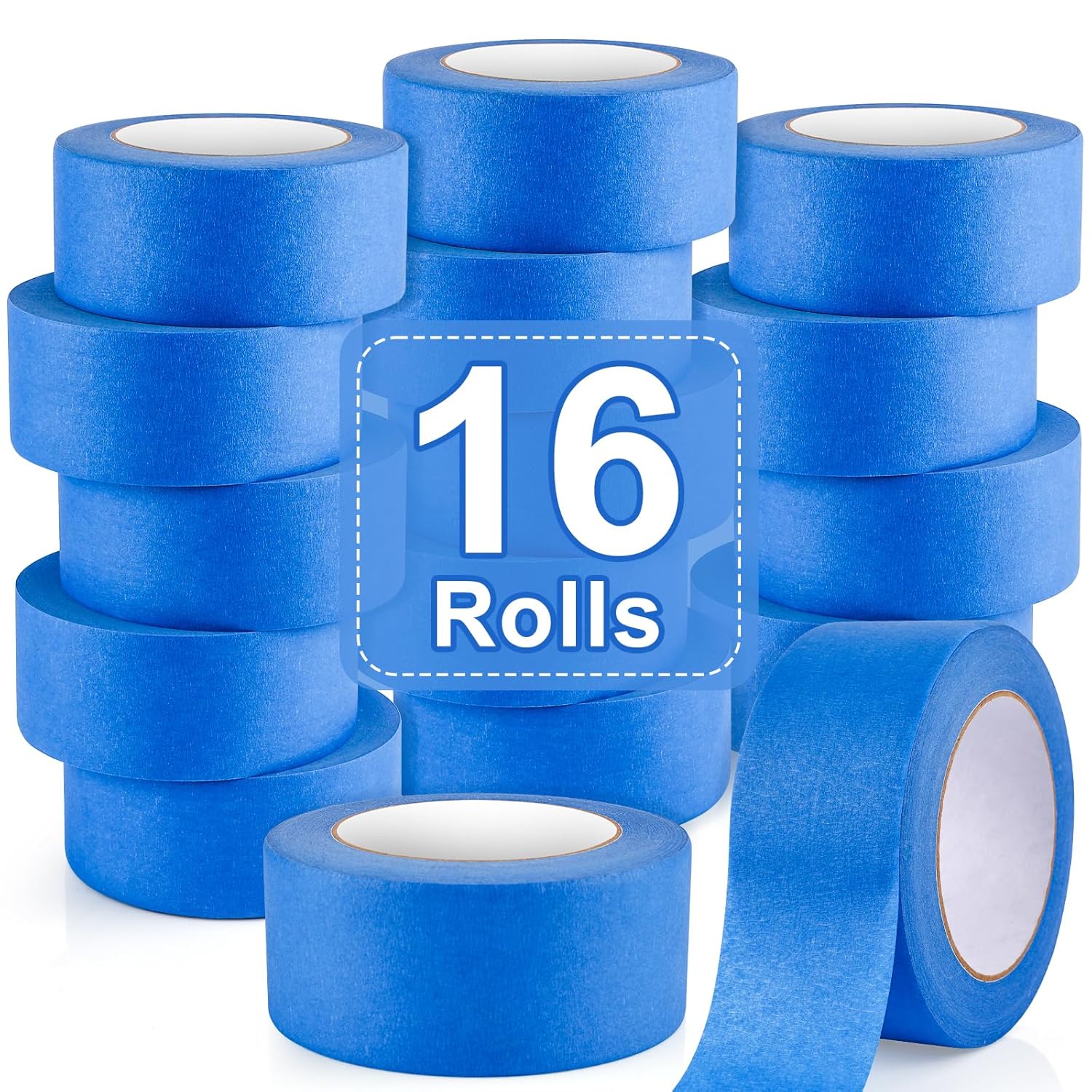 NEOACT Blue Painters Tape Set - 16 Rolls for Perfect Lines