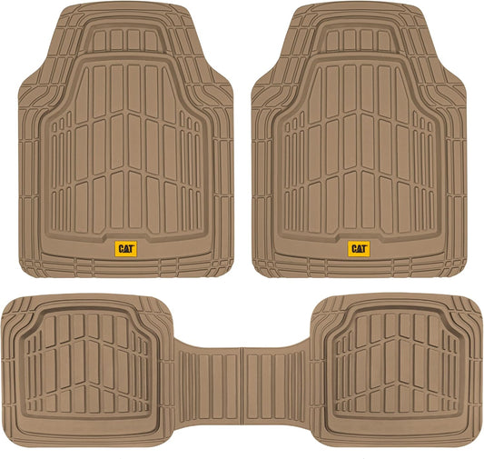 Cat ToughRide Heavy-Duty Rubber Floor Mats for All Vehicles