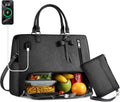 Lunch Tote Bag for Women 2 in 1 Laptop Work Bag with Insulated
