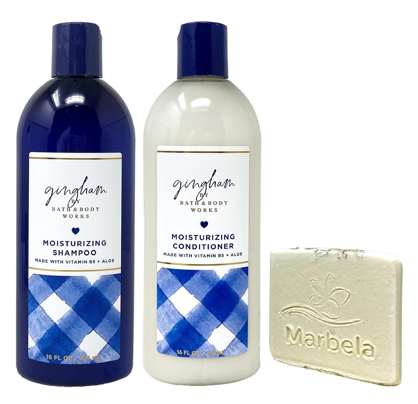 Gingham Moisturizing Hair Care Set + Bonus Soap