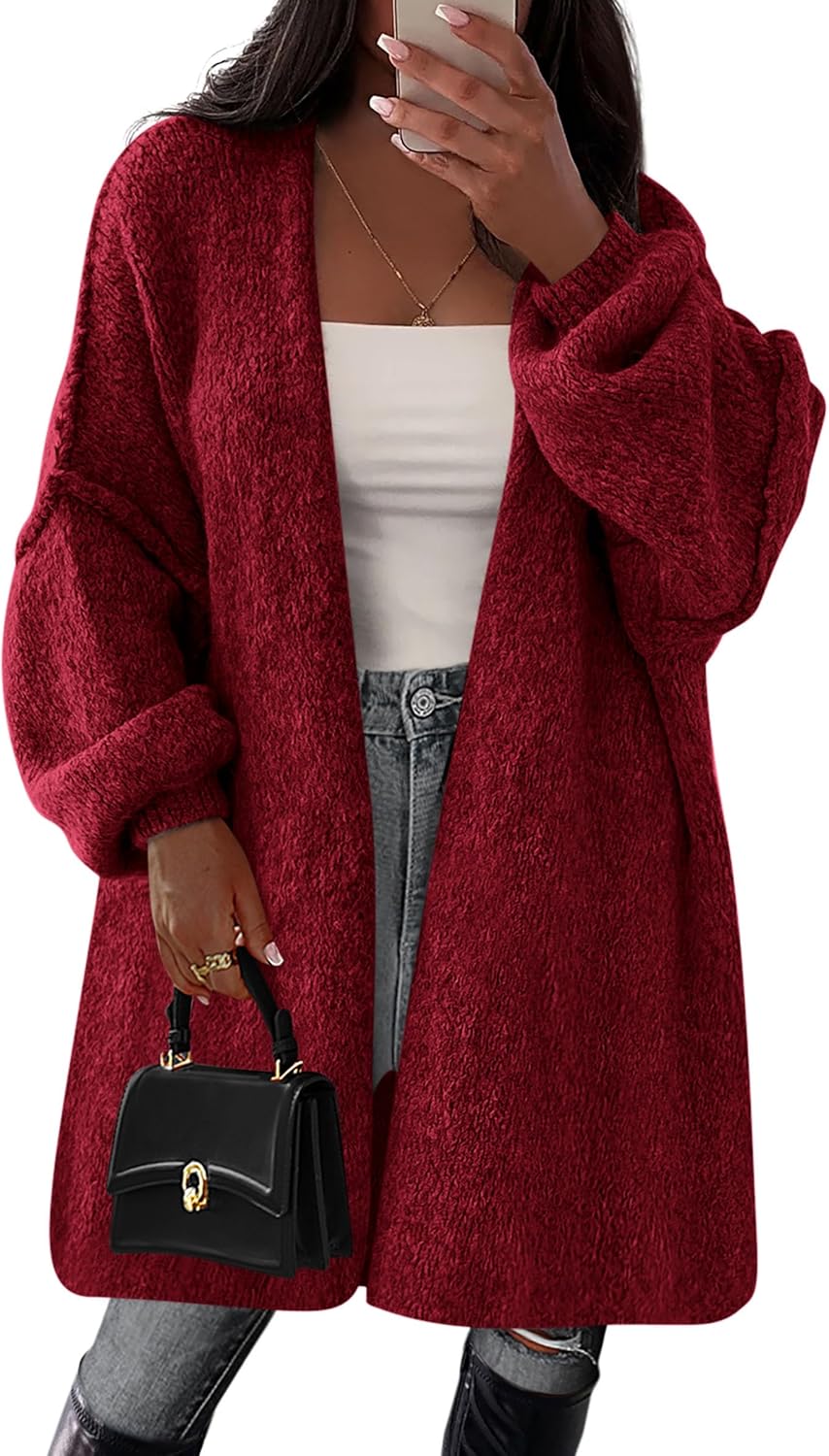 PRETTYGARDEN Oversized Long Cardigan Sweater for Women
