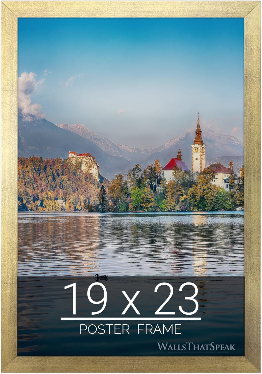 19x23 Gold Picture Frame for Puzzles Posters Photos Artwork