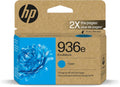 HP 936e Cyan EvoMore Ink Cartridge - Carbon Neutral Performance