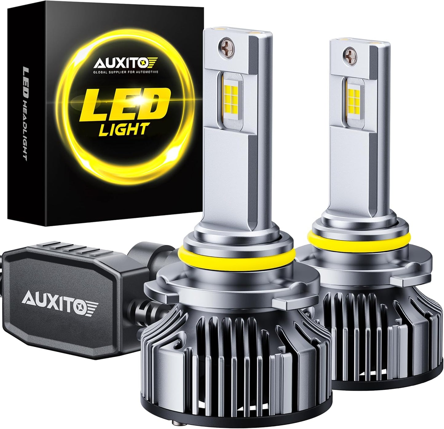 AUXITO 9005 Light Bulbs: 1000% Brighter 6500K Cool White Fog Lights