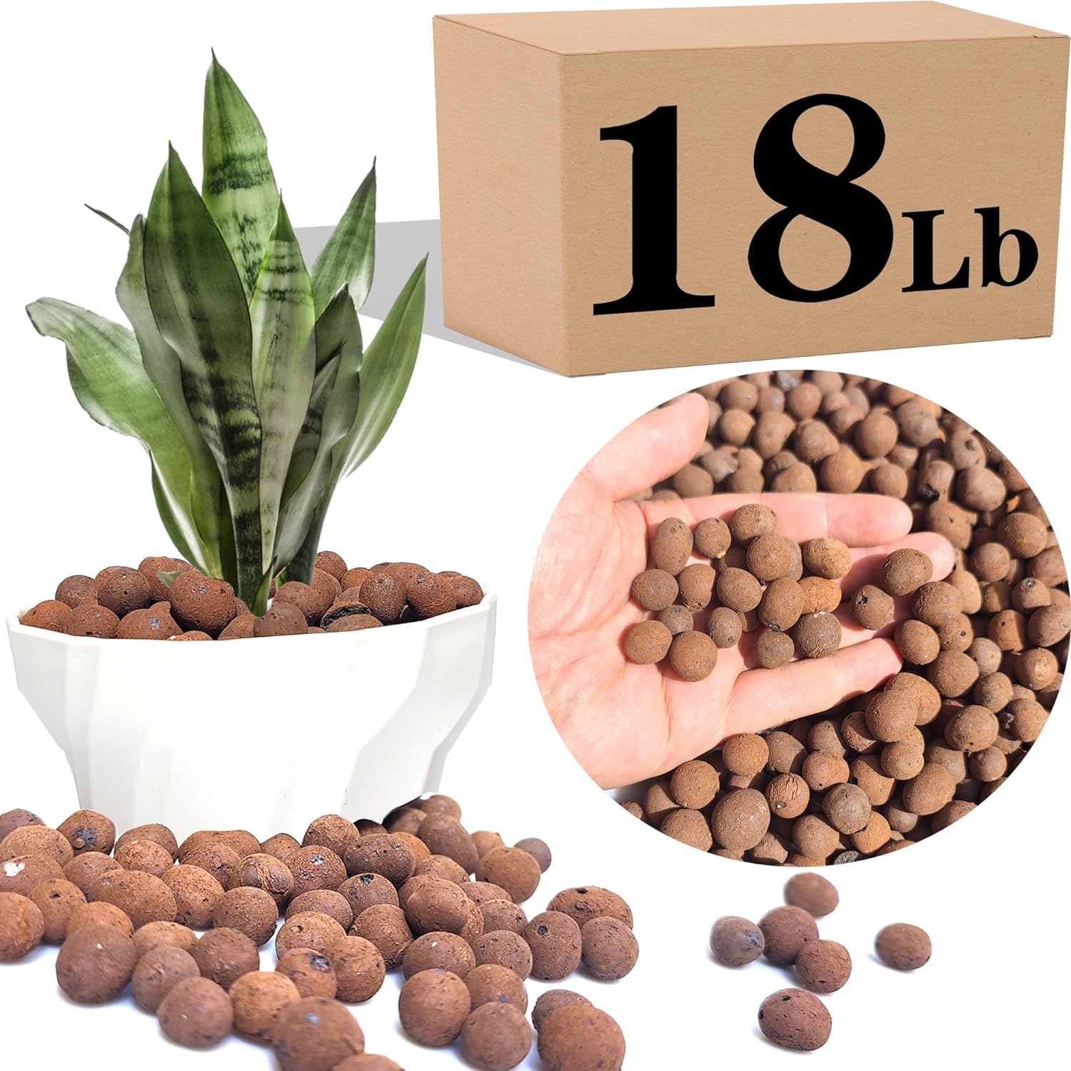 Voulosimi Clay Pebbles Hydroponic Rocks for Healthy Plants