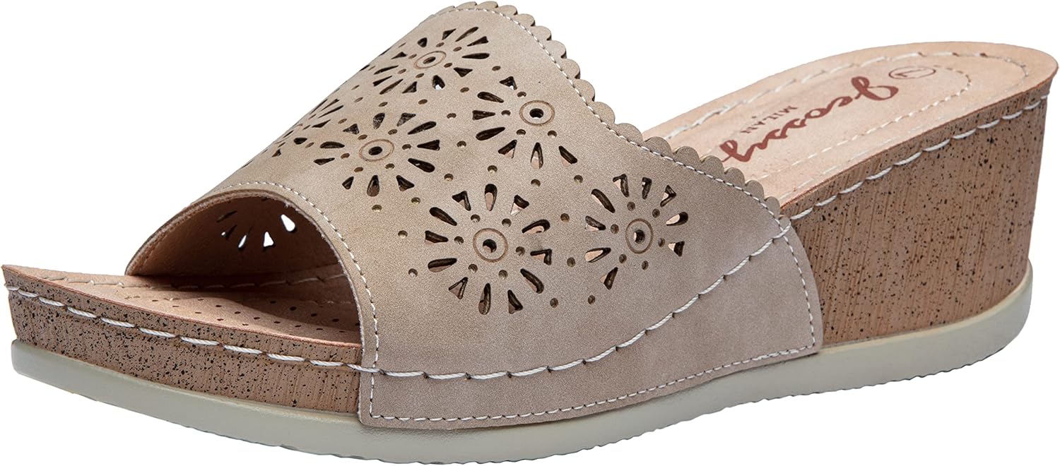 Jeossy Women's Platform Wedge Sandals for Summer Comfort