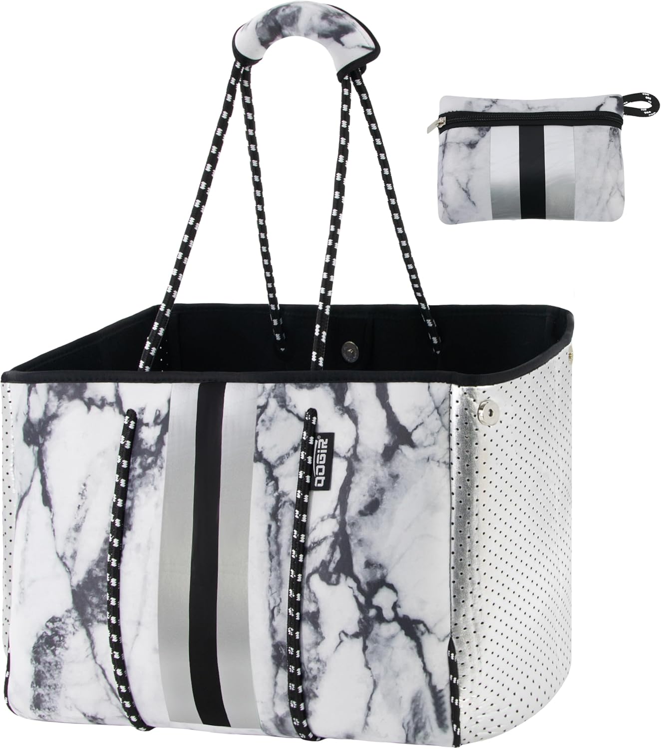 QOGiR Neoprene Multipurpose Beach Bag Tote for Summer Essentials