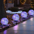 Solar Globe Lights Outdoor Waterproof for Lawn and Garden Decor