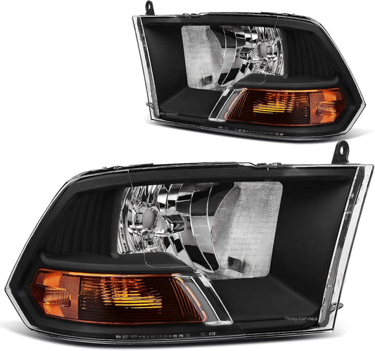 DWVO Headlight Assembly for 2009-2012 Dodge Ram Pickup Models