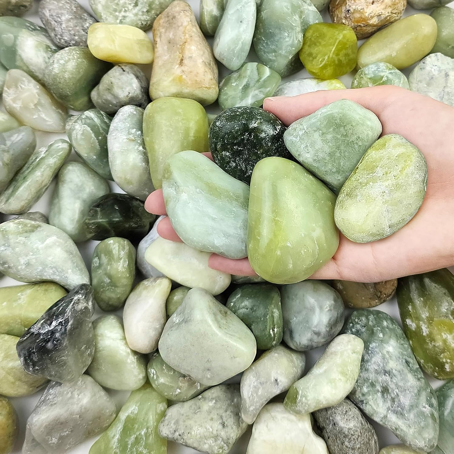 40 lbs Jade River Rocks for Landscaping and Decorative Use