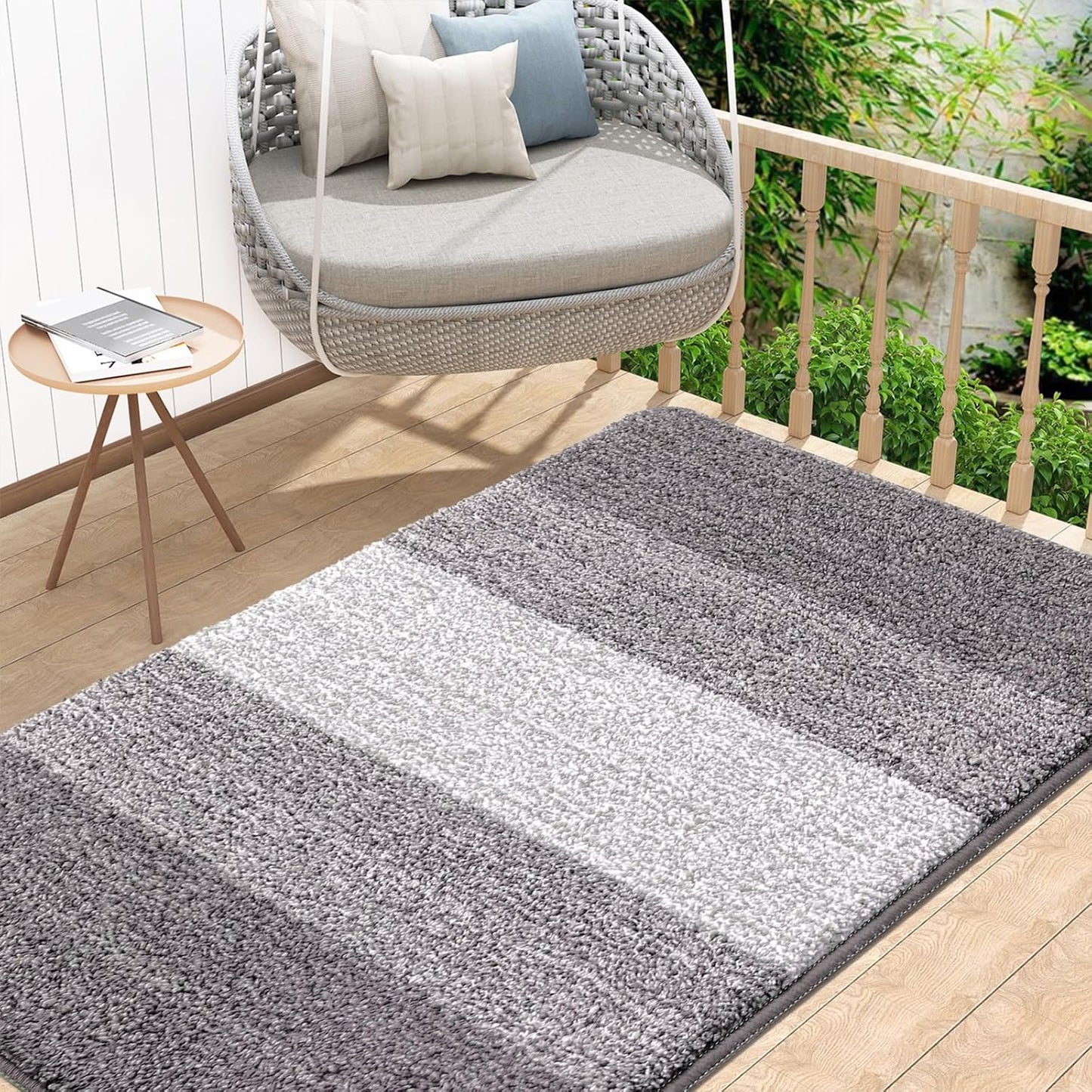 Kitinjoy Indoor Outdoor Door Mat - Non-Slip Absorbent Dirt Trapper
