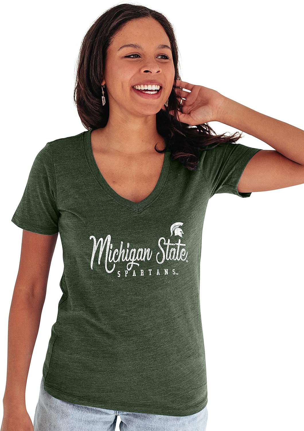 Michigan State Spartans Womens Premium V-Neck T Shirt Review