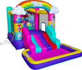 Trolls Bounce House with Slide & Ball Pit - Colorful Kids Play Castle