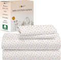 Floral Sheet Set Twin XL - 100% Cotton Sateen Chic Floral