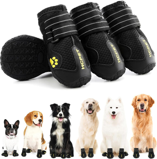 Hcpet Dog Shoes for Large Dogs - Waterproof Booties Size 7