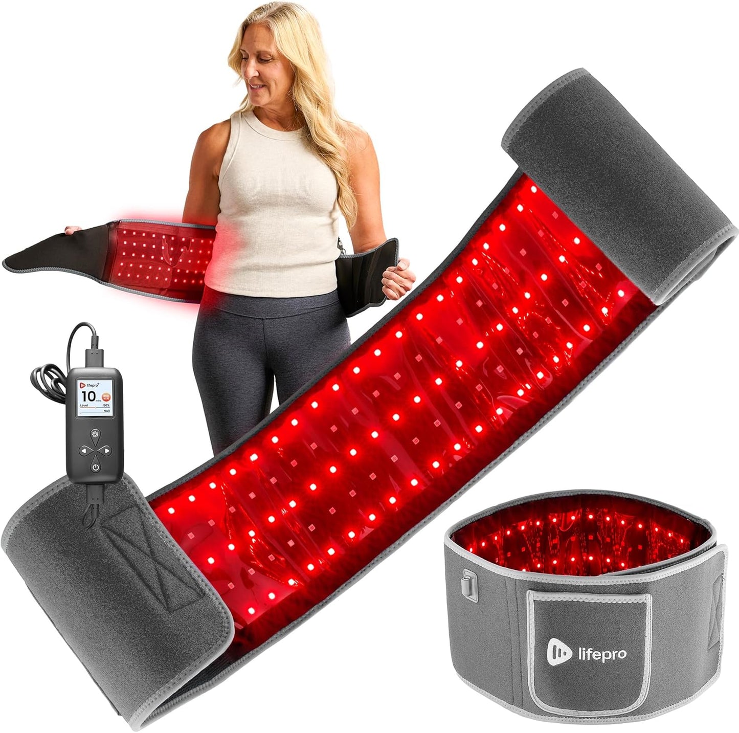 Lifepro Red Light Therapy Belt for Pain Relief and Relaxation
