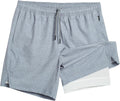 maamgic Gym Shorts for Men 7 in Inseam with Liner - Quick (Style K66C)
