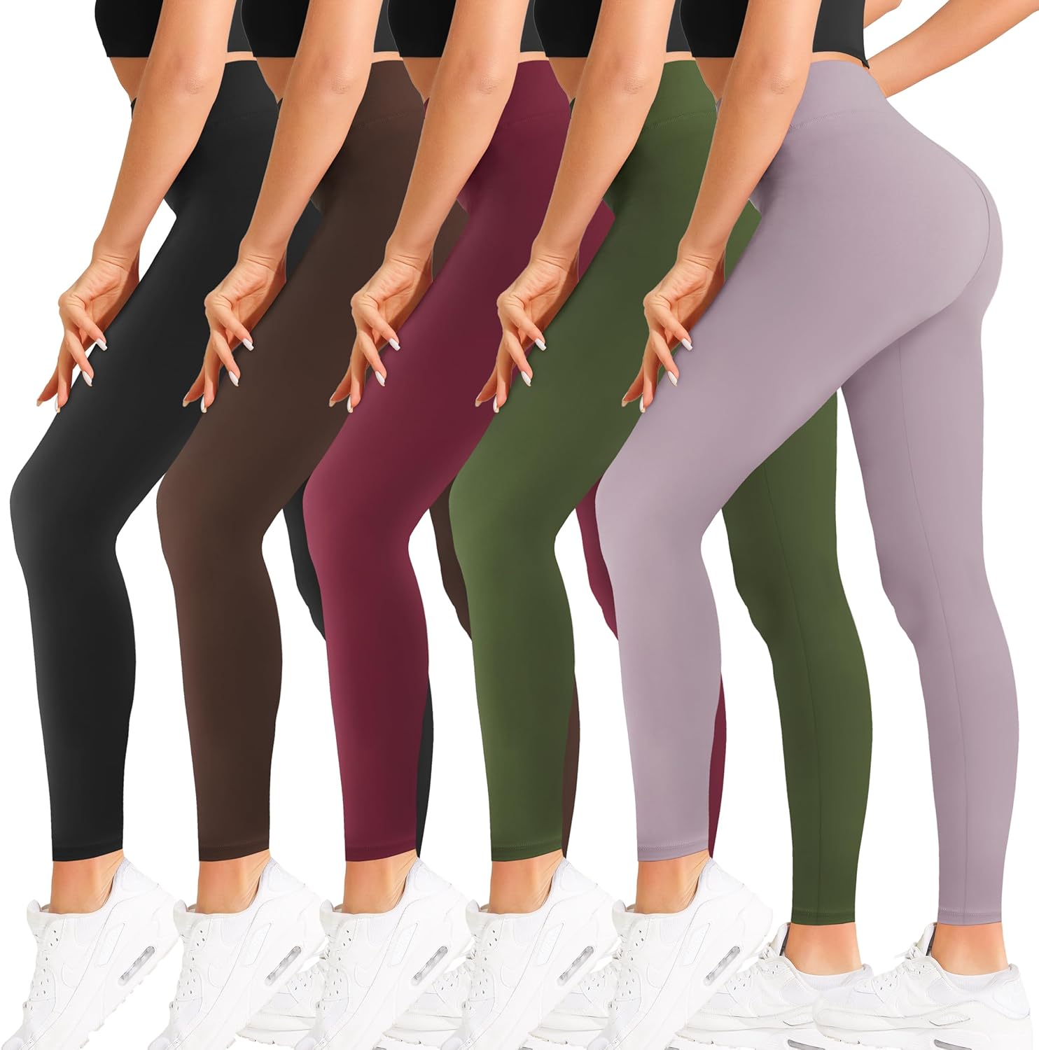 Natural Feelings High Waisted Leggings for Women - Ultra Soft