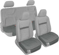 Motor Trend Faux Leather Car Seat Covers Full Set - Padded Comfort