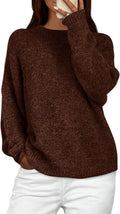 PRETTYGARDEN Womens Fall Fuzzy Chunky Knit Crewneck Sweater - Cozy Fit