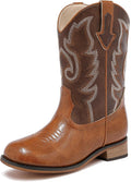 Girls Cowgirl Boots Unisex-Child Mid Calf Glitter Toddler Cowboy