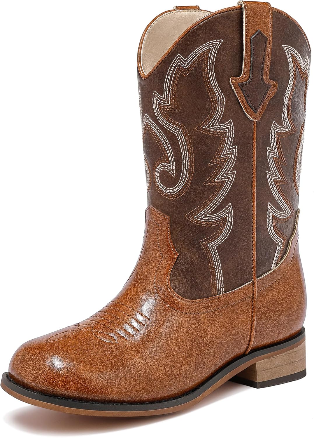 Girls Cowgirl Boots Unisex-Child Mid Calf Glitter Toddler Cowboy