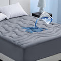 Bedsure Grey Full Size Mattress Protector Waterproof - Quiet, Deep-Fit