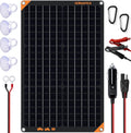12V 30W Solar Panel Battery Charger Maintainer - Portable Trickle
