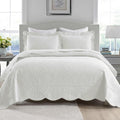 MarCielo Cotton Oversized 3-Piece Bedspread Quilt Set for Comfort
