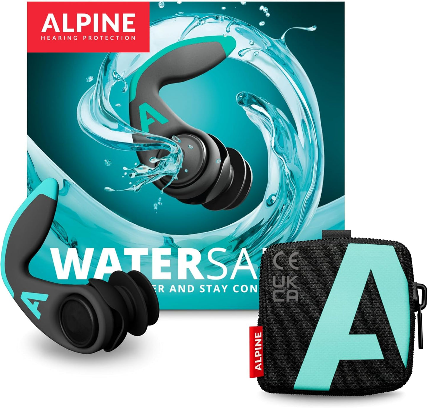 Alpine WaterSafe Pro Ear Plugs for Swimming and Surfing Comfort