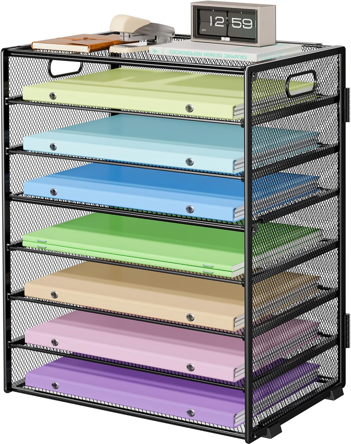 Efficient 8 Tier Metal File Organizer - Biciyarn